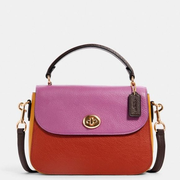Coach Handbags - ✨Coach(NWT)Marlie Top Handle Satchel in Colorblock